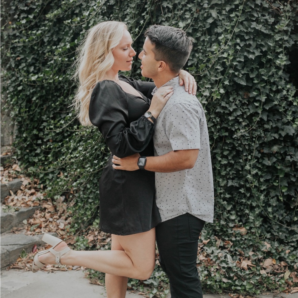 Silky Cut Out Black Dress